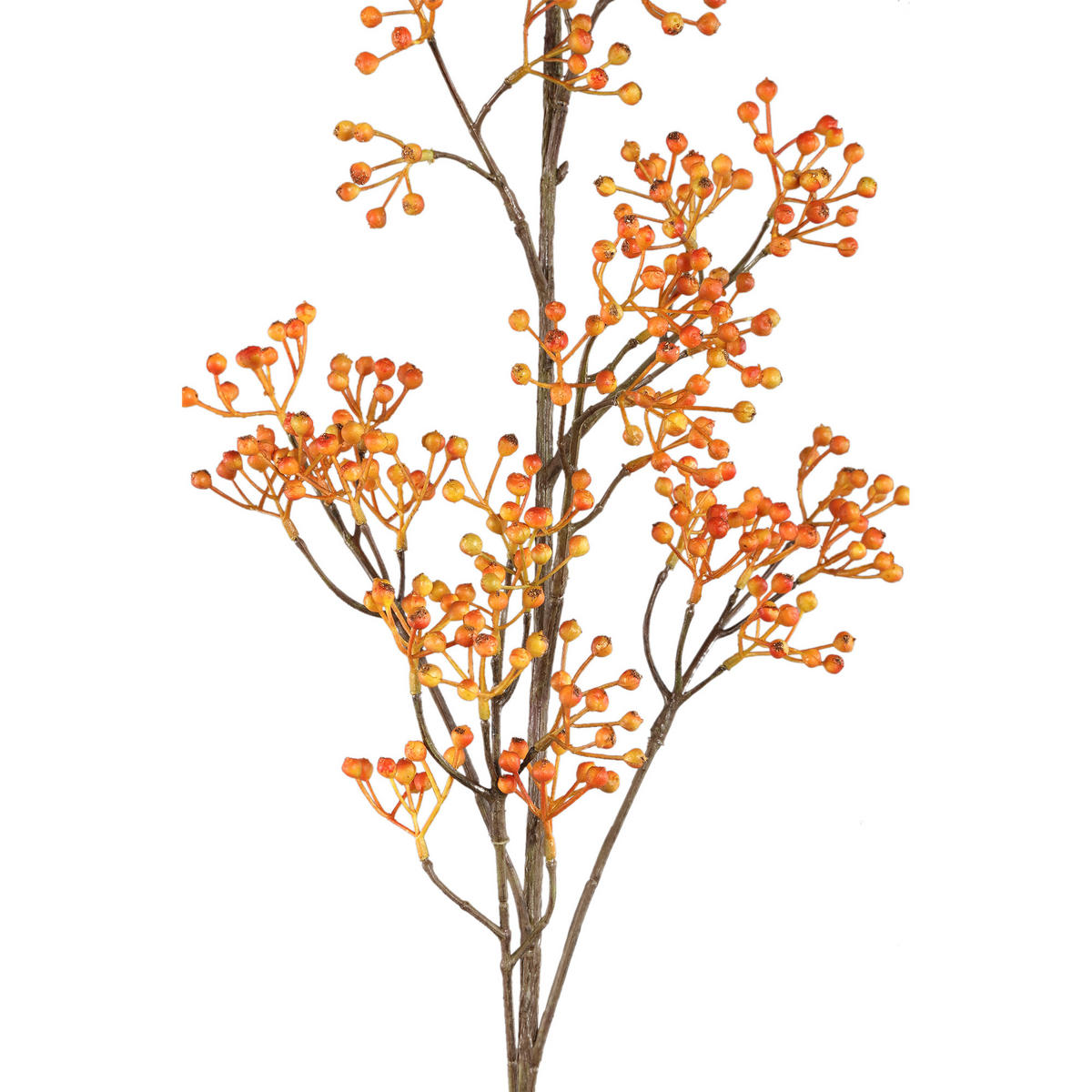 KUNSTZWEIG Berry Orange 55/54/103cm - Orange, Kunststoff (54/103/55cm) - PTMD Collection