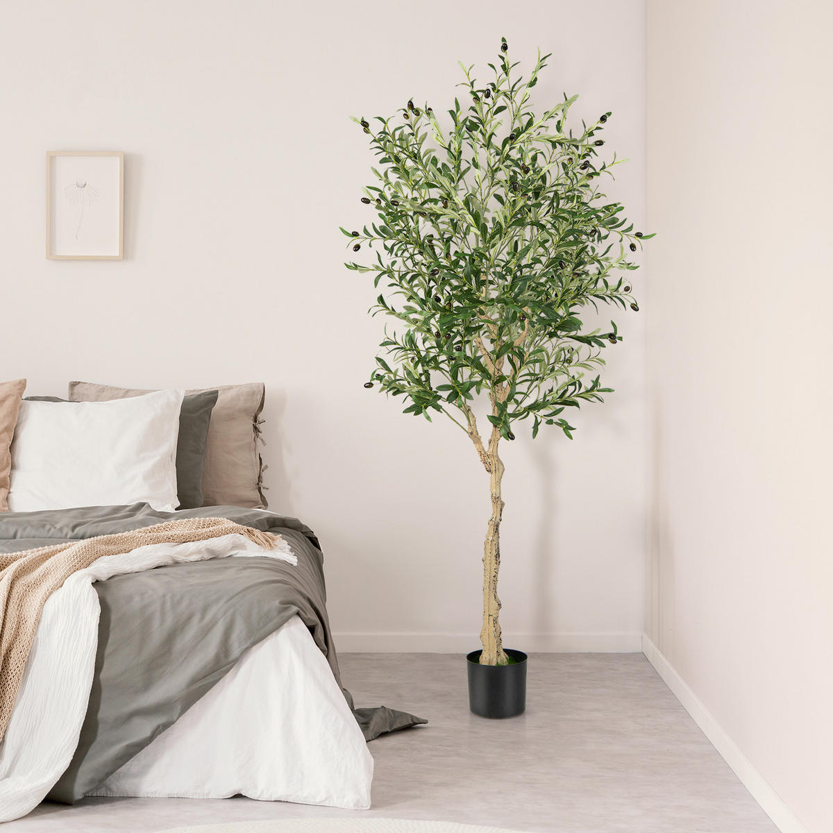OLIVENBÄUME Künstliche 182 cm Grün - Grün, Kunststoff (182cm) - COSTWAY