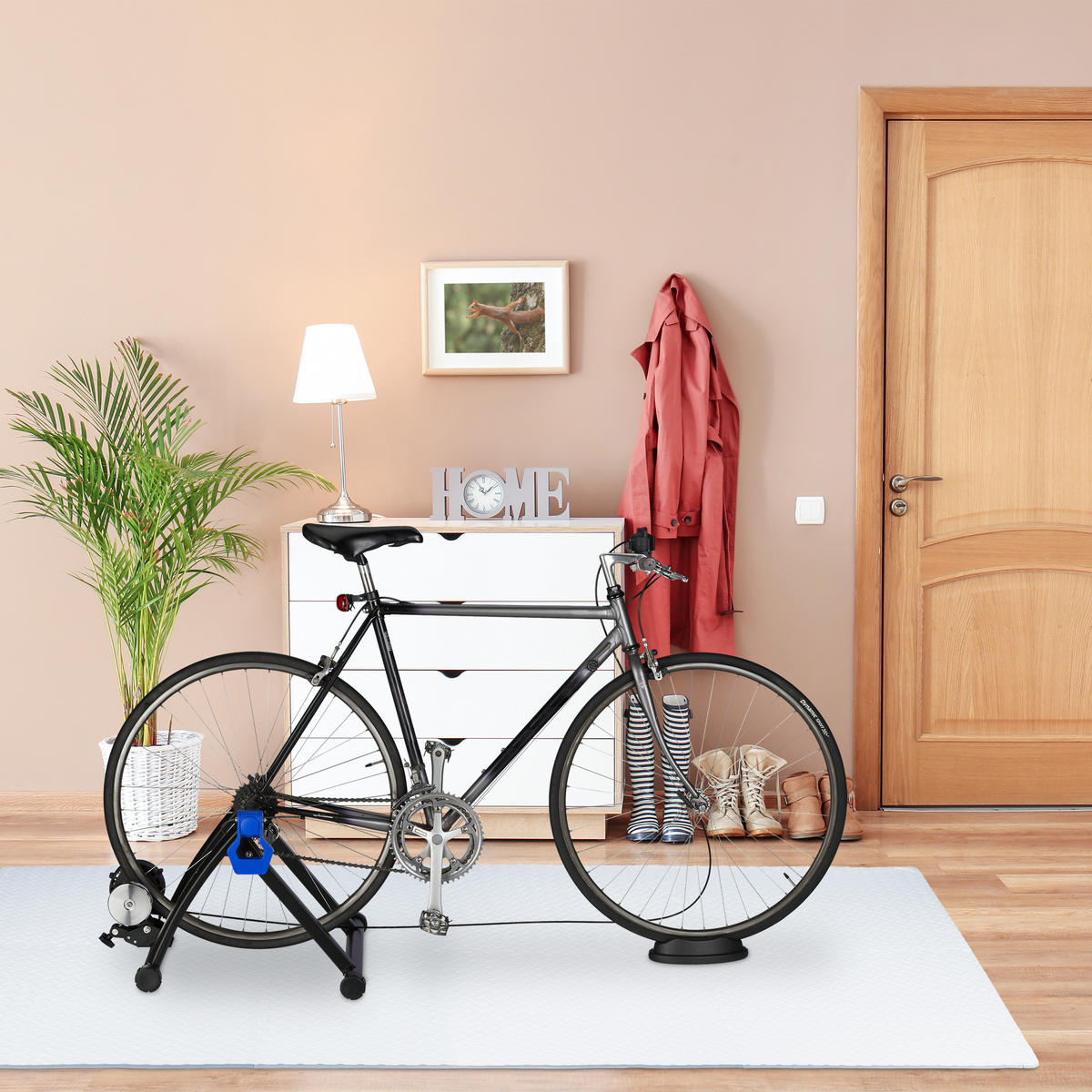 8XBODENSCHUTZMATTE - Weiß, Kunststoff (60/60cm) - Relaxdays