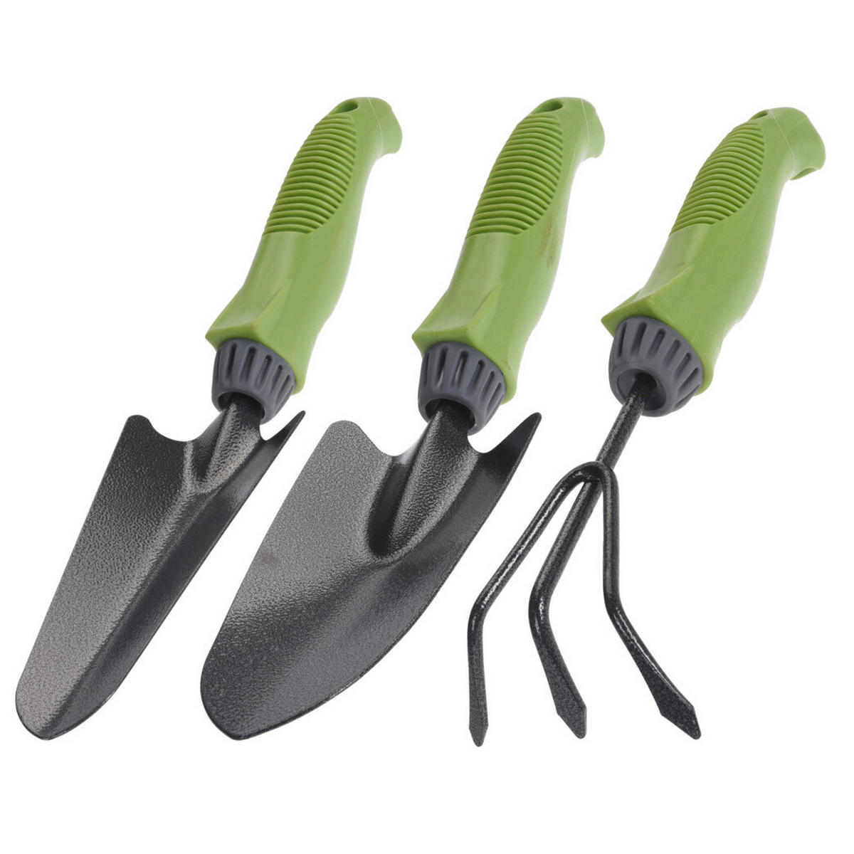 GARTENWERKZEUG-SET 3-teilig - Grün, Metall (11/6.5/32cm)