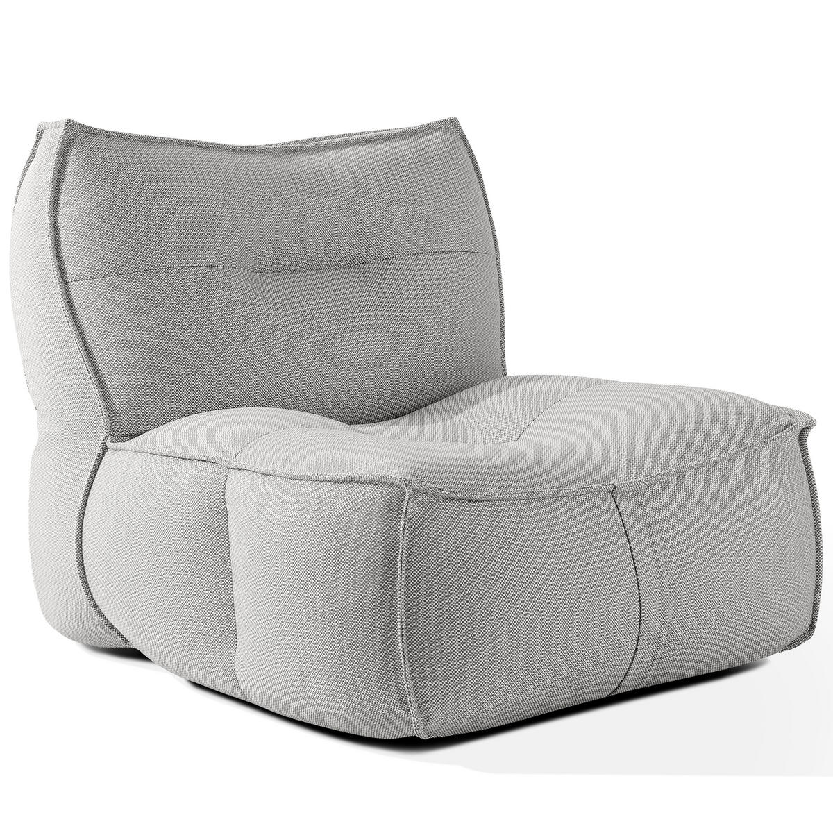 GARTENLOUNGE-SET LOVIA, Möbel-Set, Dunkelgrau/Weiß - Dunkelgrau, Textil - KONSIMO®