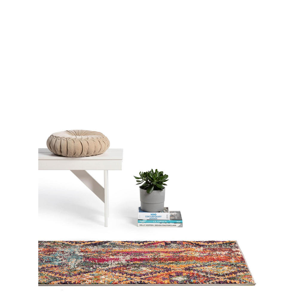 Thumbnail - benuta Nest Läufer, Mehrfarbig, Textil, Rechteckig, 70x240 cm, Oeko-Tex® Standard 100, wasserabweisend, Teppiche & Böden...