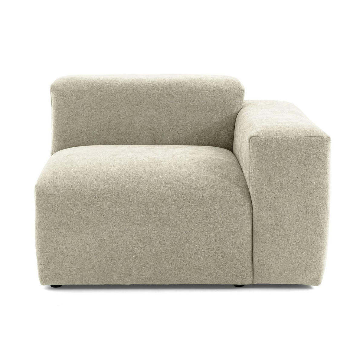 3-SITZER modulares Sofa HEAVEN SET 1 Links, Breite 255 cm Webstoff Olivgrün - Schwarz/Olivgrün, Holz/Kunststoff (255/71/102cm) - Muffo
