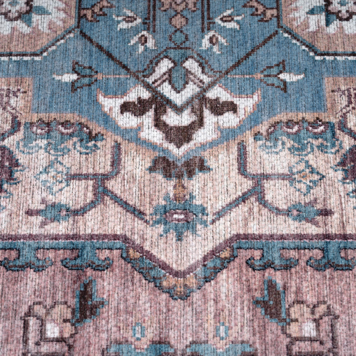 KURZFLORTEPPICH 200/200 cm Bordeaux 246 - Multicolor, Textil (200/200cm) - Paco Home