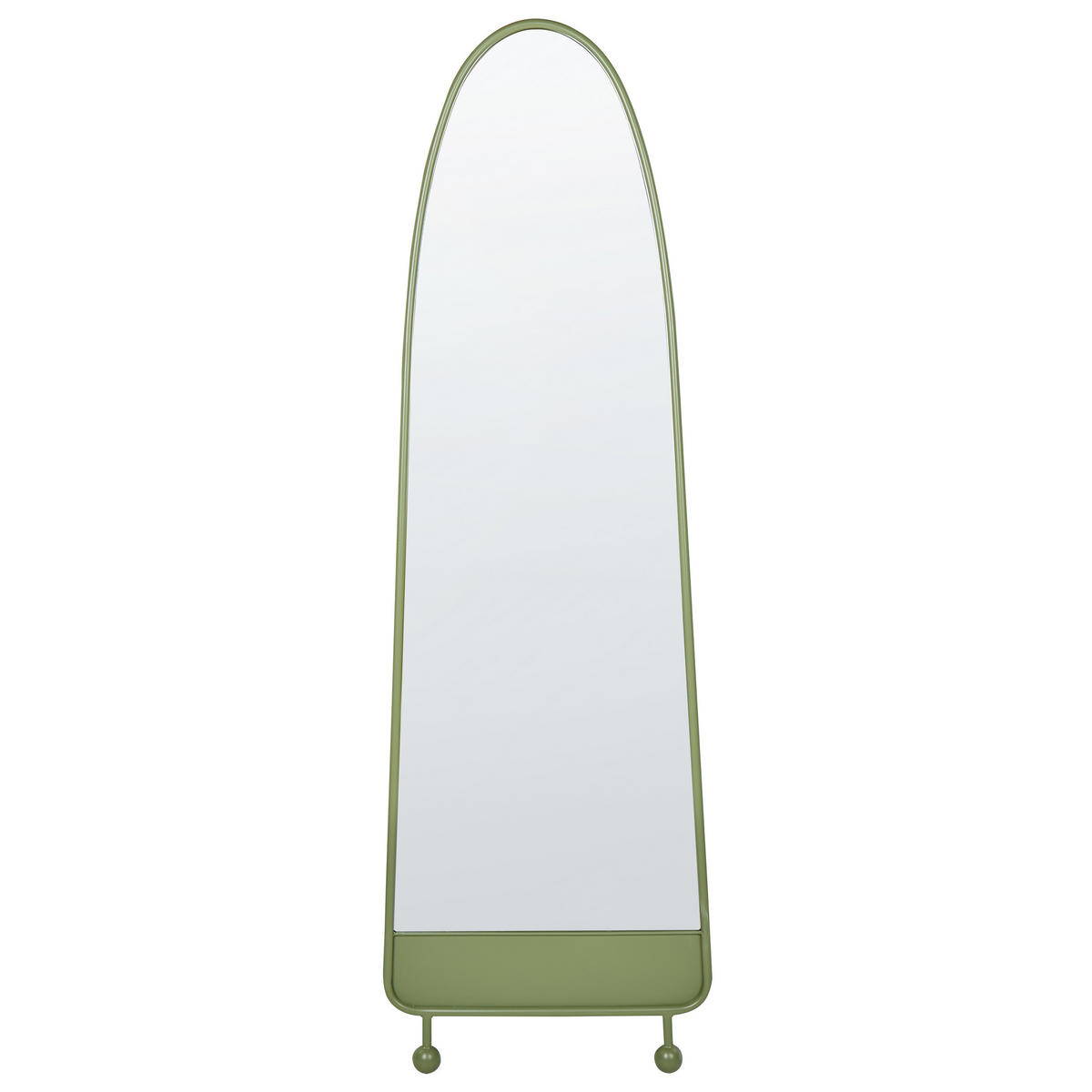 WANDSPIEGEL Metall grün 45/146 cm Parnay - Grün, Metall (45/146/3cm) - Beliani
