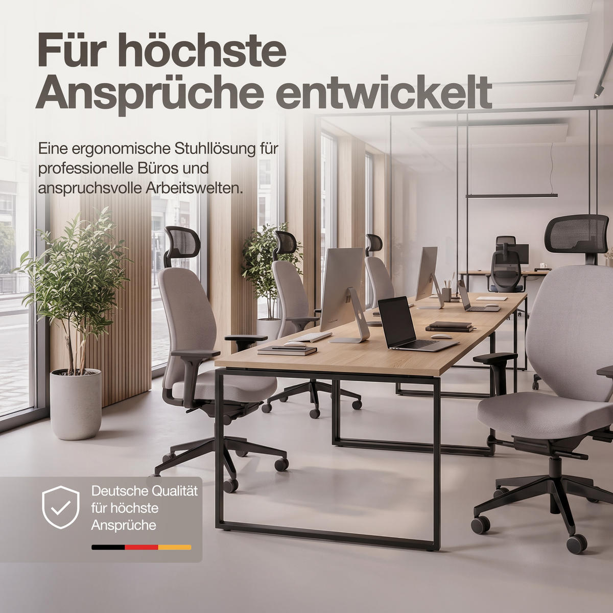 DREHSTUHL Ergonomischer Bürostuhl Atessa mit Polsterrücken und Kopfstütze / Mit Kopfstütze Hellgrau Ergonomischer Polsterrücken - Hellgrau, Textil (62.5/120.5/45cm) - ASSMANN