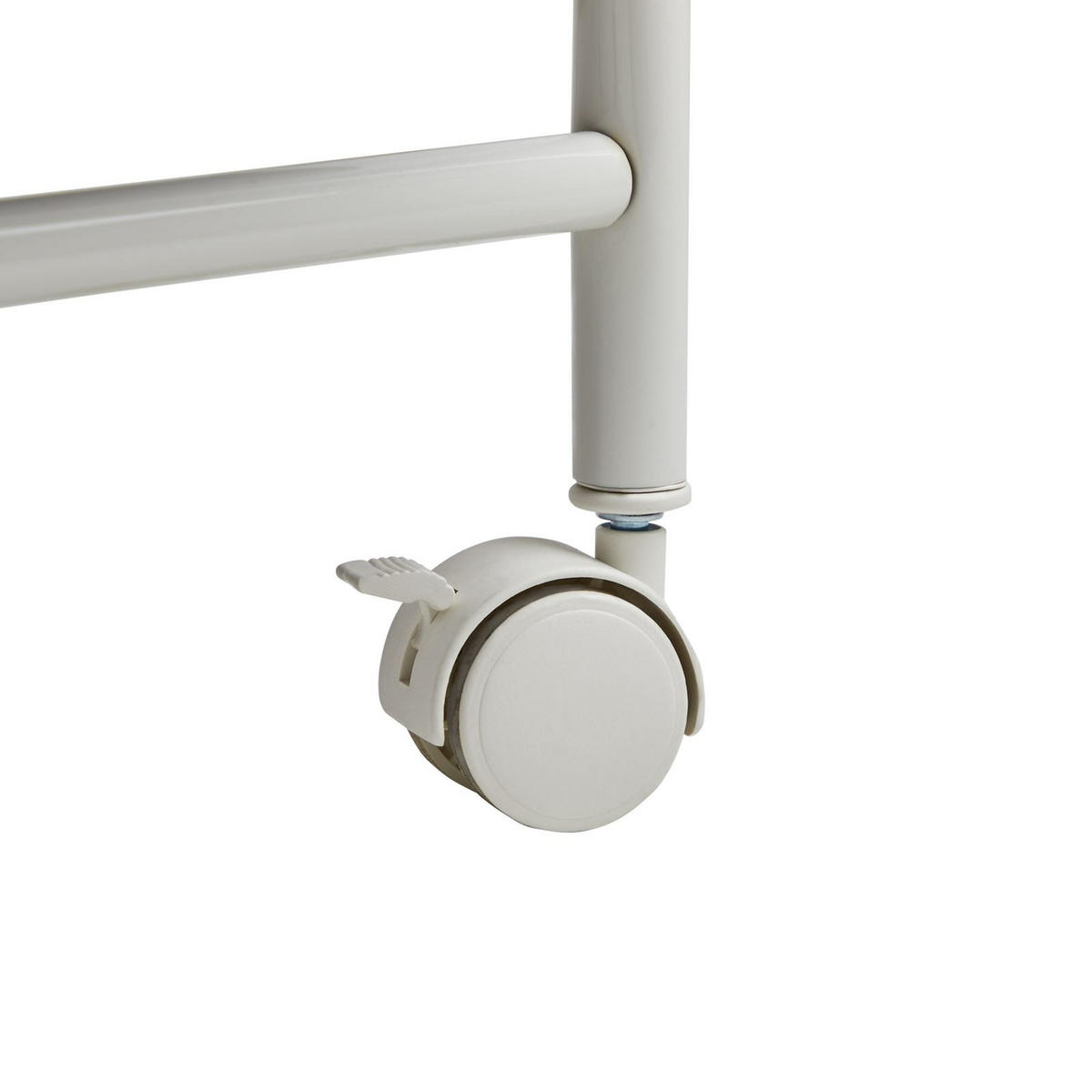 BADROLLWAGEN MARITA weiß/schwarz - Schwarz/Weiß, Kunststoff/Metall (63/97/39cm) - IDIMEX