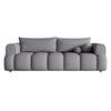 SCHLAFSOFA Dandelino Grau Boucle - Schwarz/Grau, Kunststoff/Textil (250/90/112cm) - Selsey