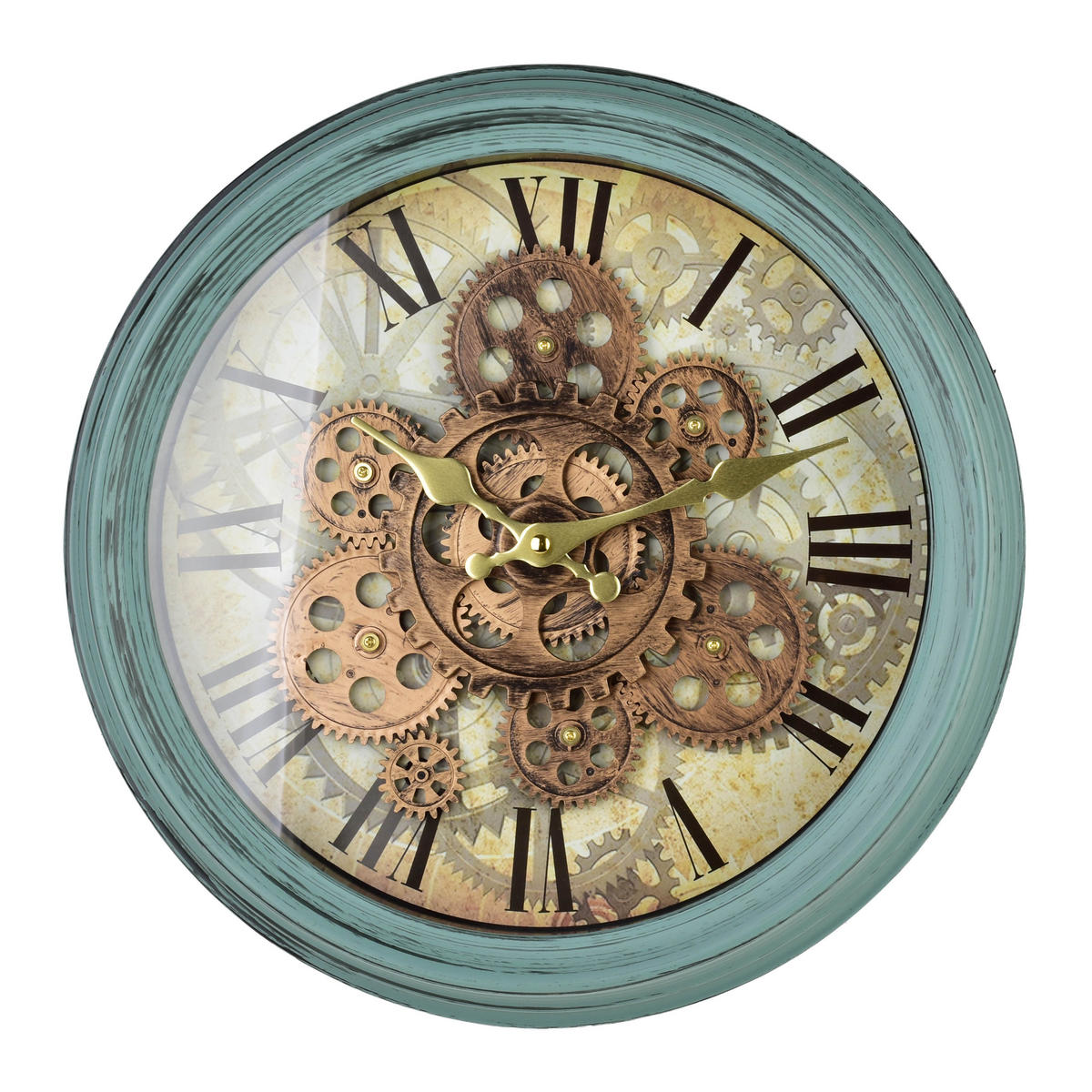 WANDUHR Ramsey Mintgrün 35/7/35 cm Kunstoff - Mintgrün, Kunststoff (35/35/7cm) - Mondex