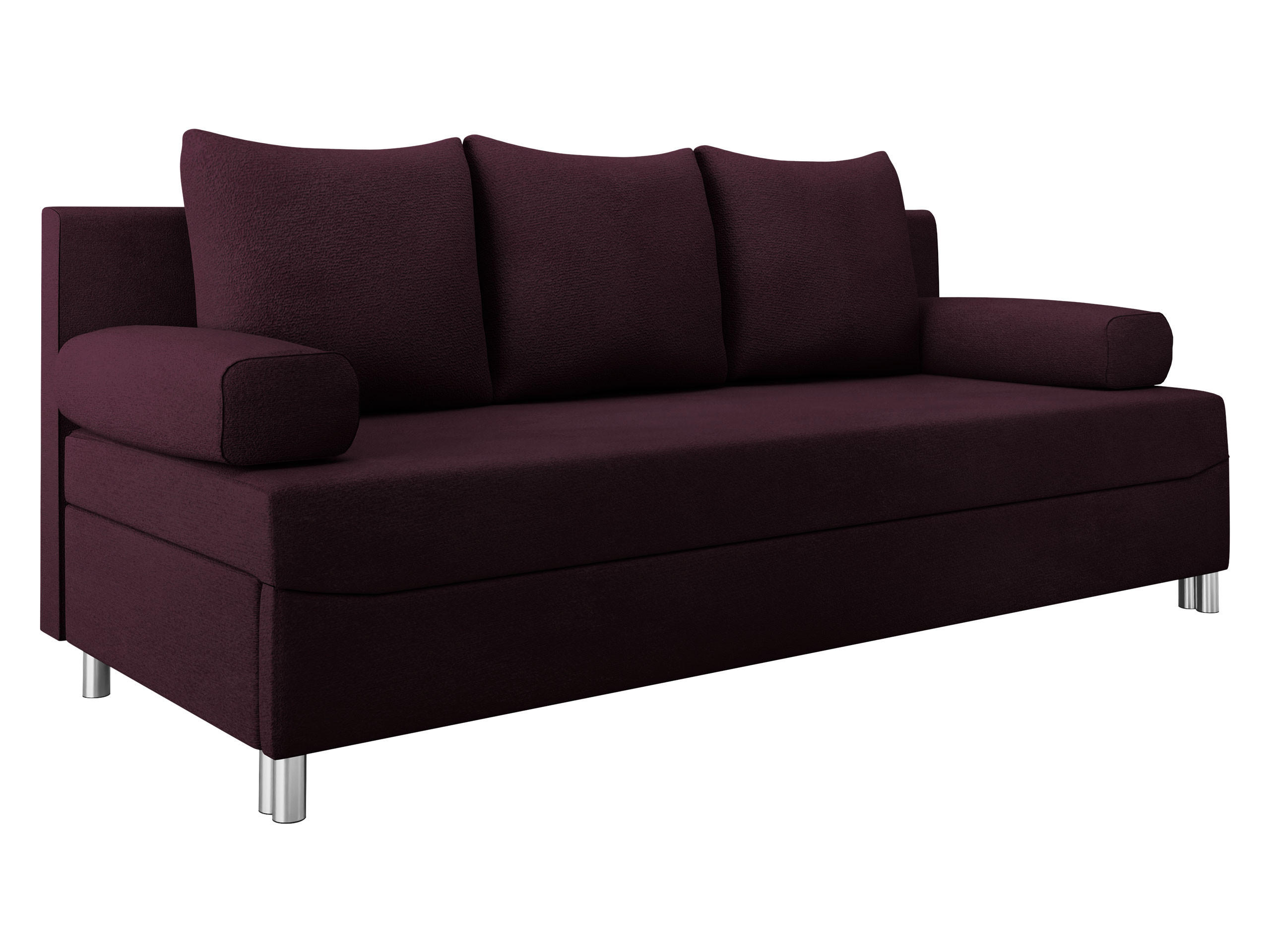 SCHLAFSOFA Dover - Chromfarben/Violett, Holz/Kunststoff (192/86/80cm) - MIRJAN24