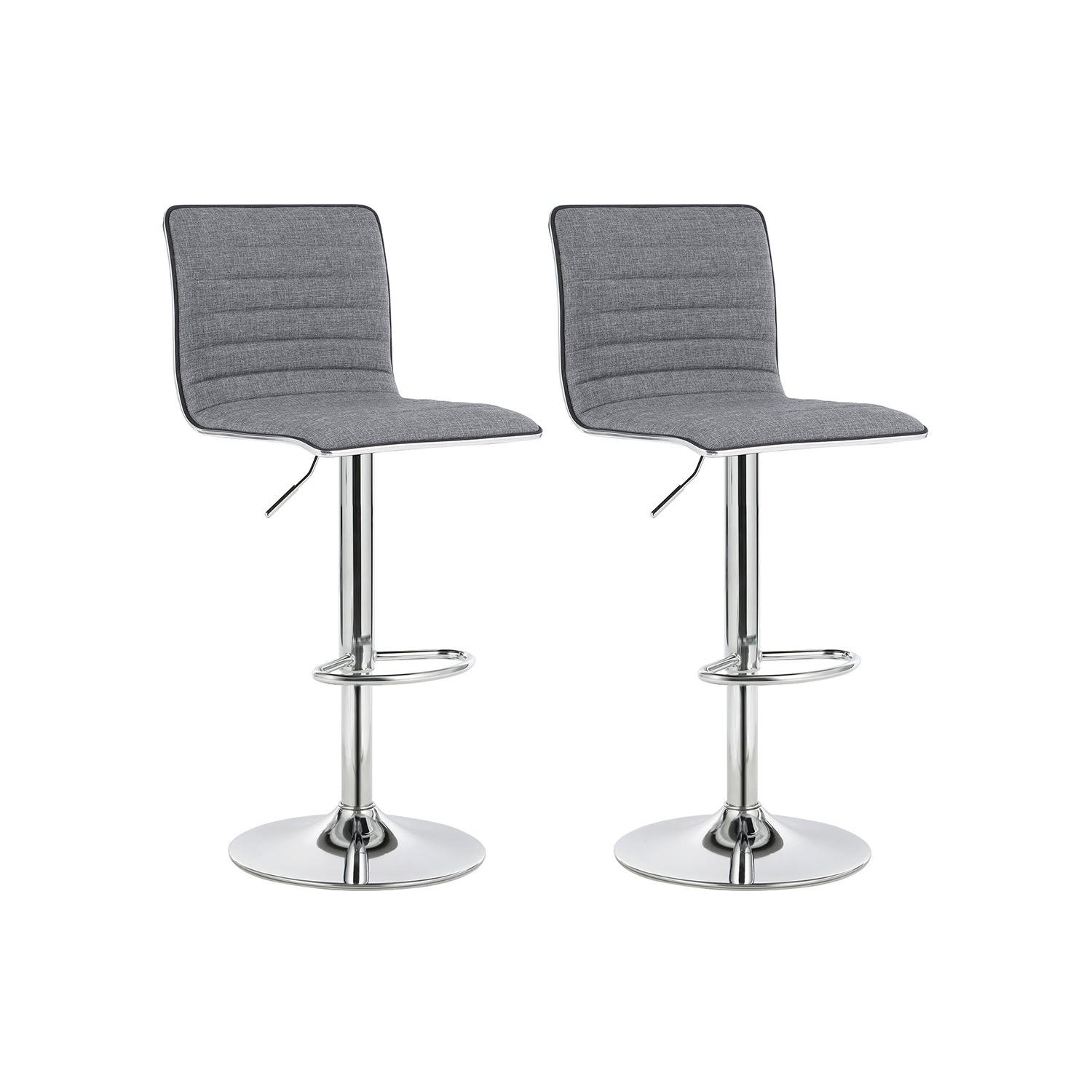 ESSZIMMERSTUHL 2ER-SET - Grau, Holzwerkstoff (40/114/42cm) - Hansiro
