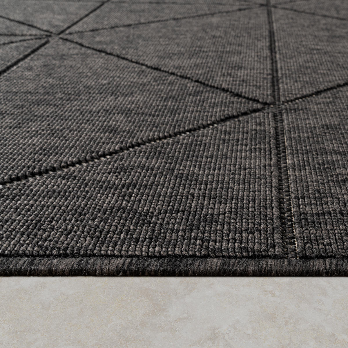 OUTDOORTEPPICH 80/150 cm Brugge 226 - Anthrazit, Textil (80/150cm) - Paco Home