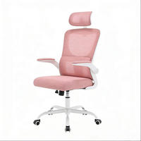 BÜROSTUHL ergonomisch höhenverstellbar Rosa - Pink, Metall (62/123.5/67.5cm) - Meubliv