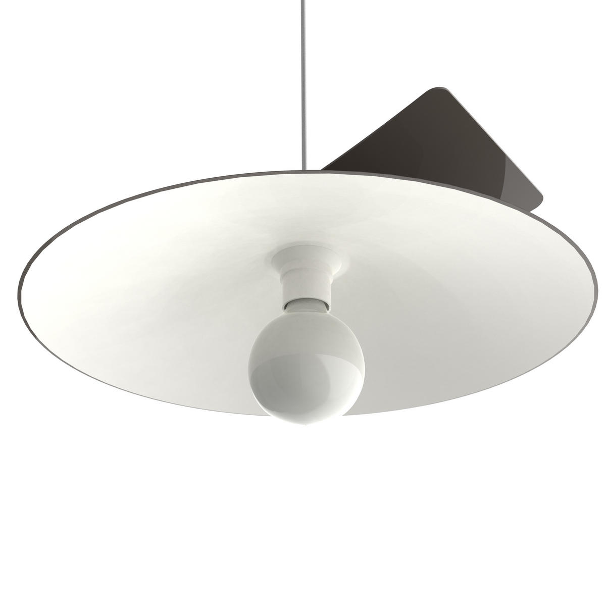 HÄNGELEUCHTE Miller D40 - Graubraun, Metall (40/34/9cm) - Lumicom