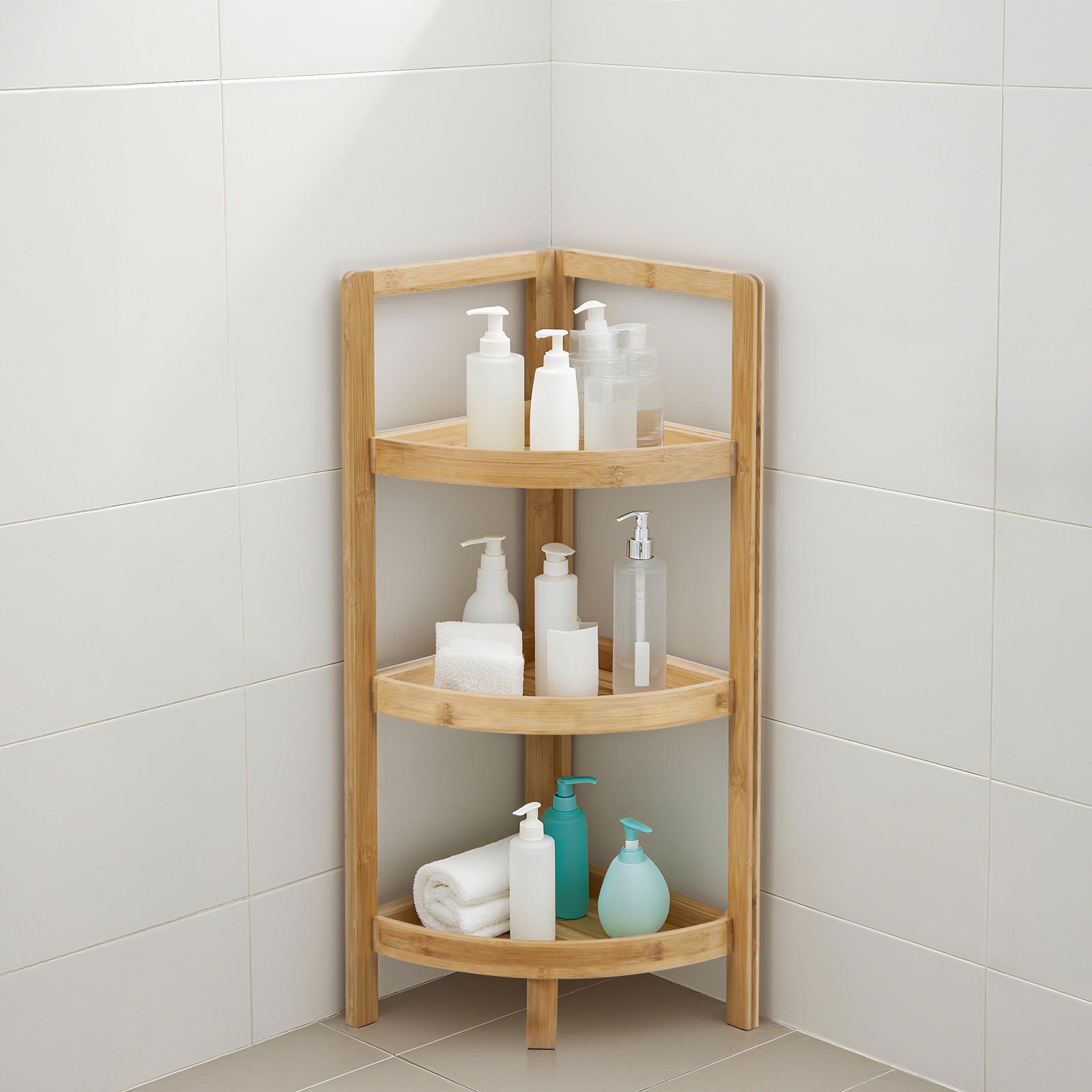 ECKREGAL Kulma Bambus - Braun, Holz (26/70/26cm) - SVITA