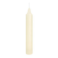 MARBLE Leuchterkerzen durchgefärbt Elfenbein 150 x 22 mm, 20er Set - Beige, Paraffin (2.2/15/15cm) - Wiedemann Kerzen