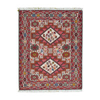 HANDWEBTEPPICH Sumak Shahsavan Beige 99/79 cm Schurwolle - Beige, Textil (79/99cm) - Looma
