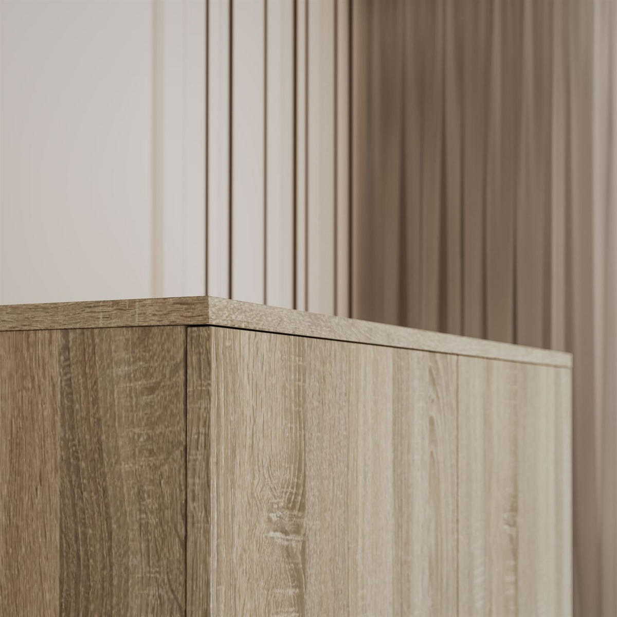 SCHRANK HANA SS-90 Sonoma Eiche - Sonoma Eiche, Holzwerkstoff (90/180/50cm) - Lookway