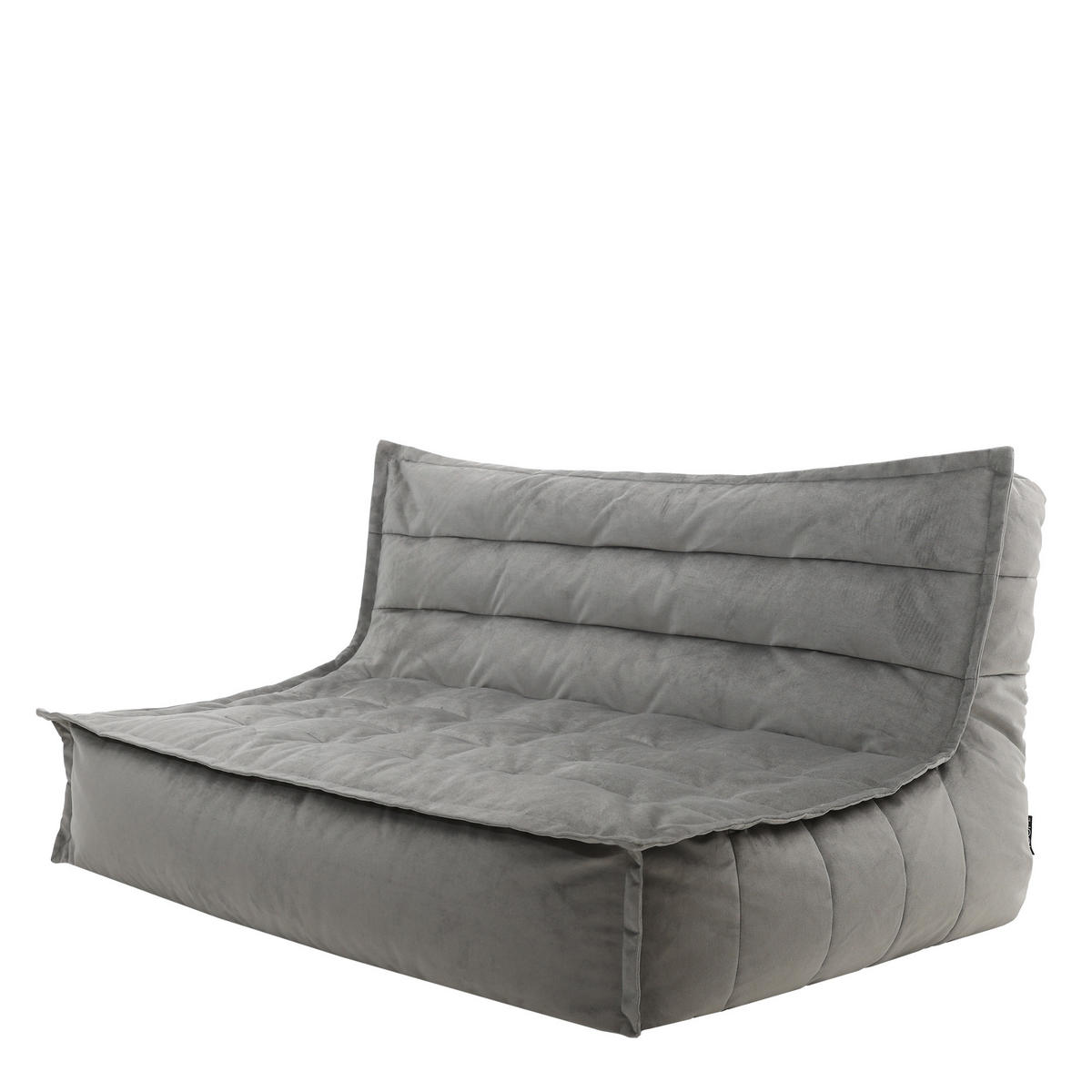 SITZSACK Sofa Skandi, Samt - Anthrazit, Kunststoff/Textil (140/72/100cm) - icon