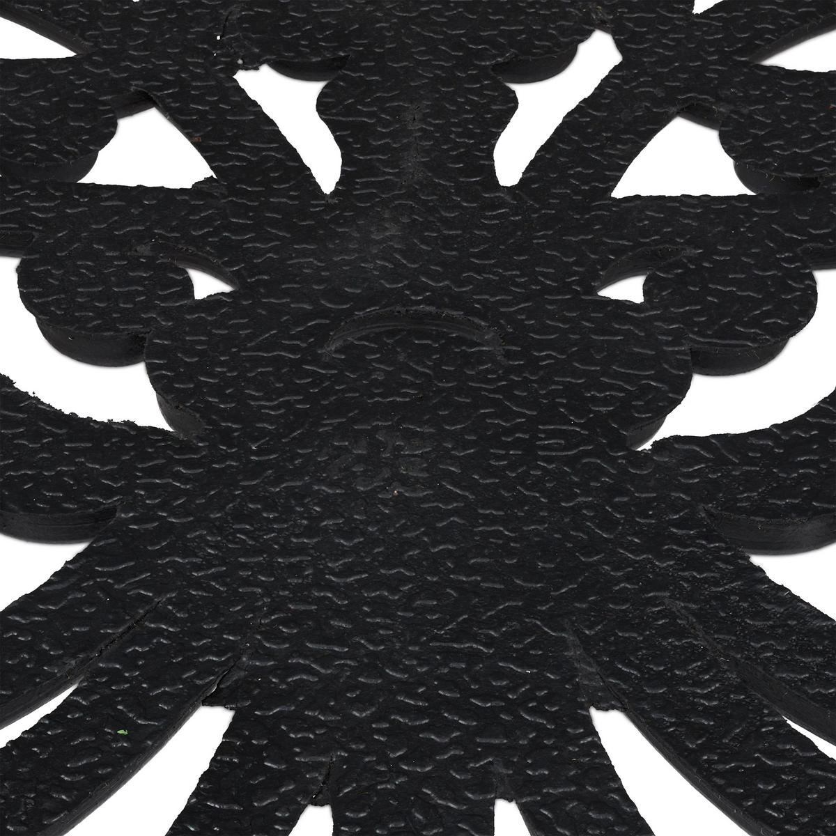 FUßMATTE - Schwarz, Kunststoff (75/45cm) - Relaxdays