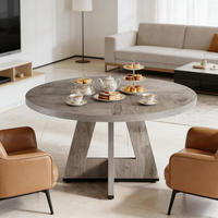 ESSTISCH Grau 120/120/75 cm - Grau, Holz (120/120/75cm) - PANGIVO