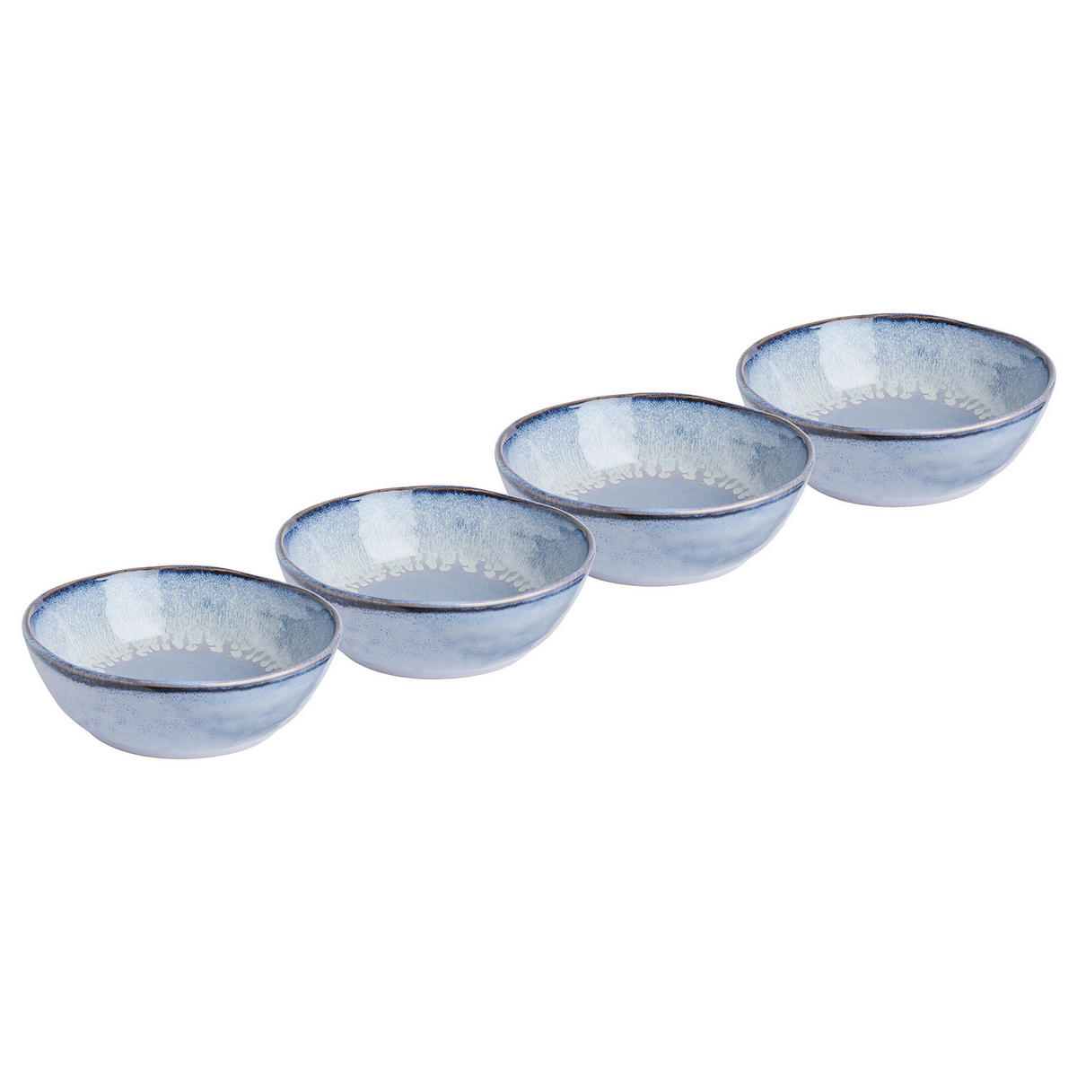 SCHALE (4er-Set) Artisan 300ml - Blau, Keramik (14/14/4.5cm) - Butlers