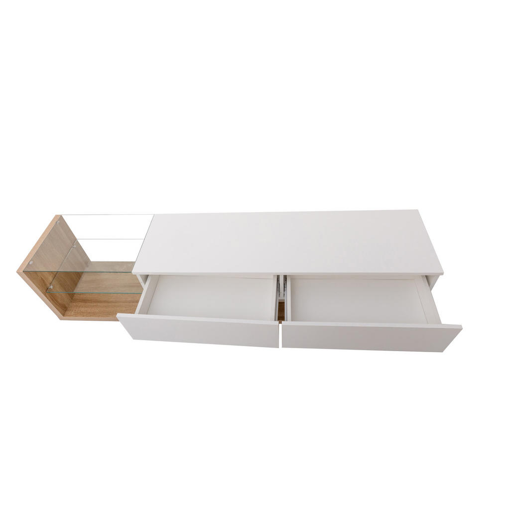 Thumbnail - Urban Meuble Tv-Möbel, Schwarz, Holzwerkstoff, Rechteckig, 36x38x170 cm, Wohnzimmer, Wohnwände, Lowboards, Lowboards ste...