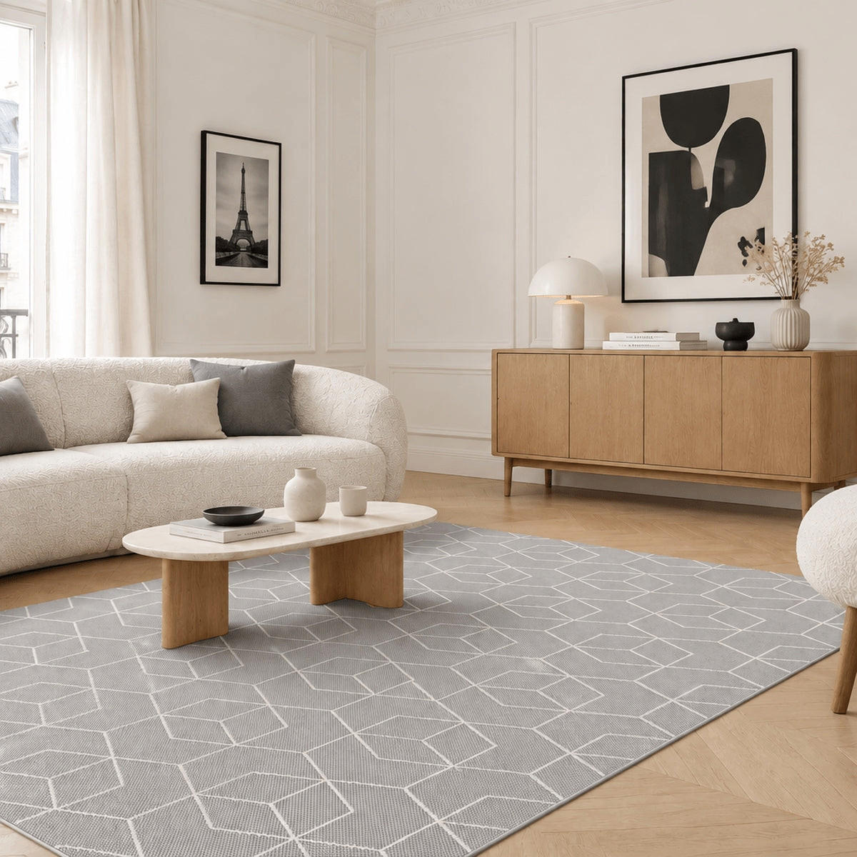 TEPPICH für Innen- und Außenbereiche grau - Grau, Textil (200/290cm) - AFK Living