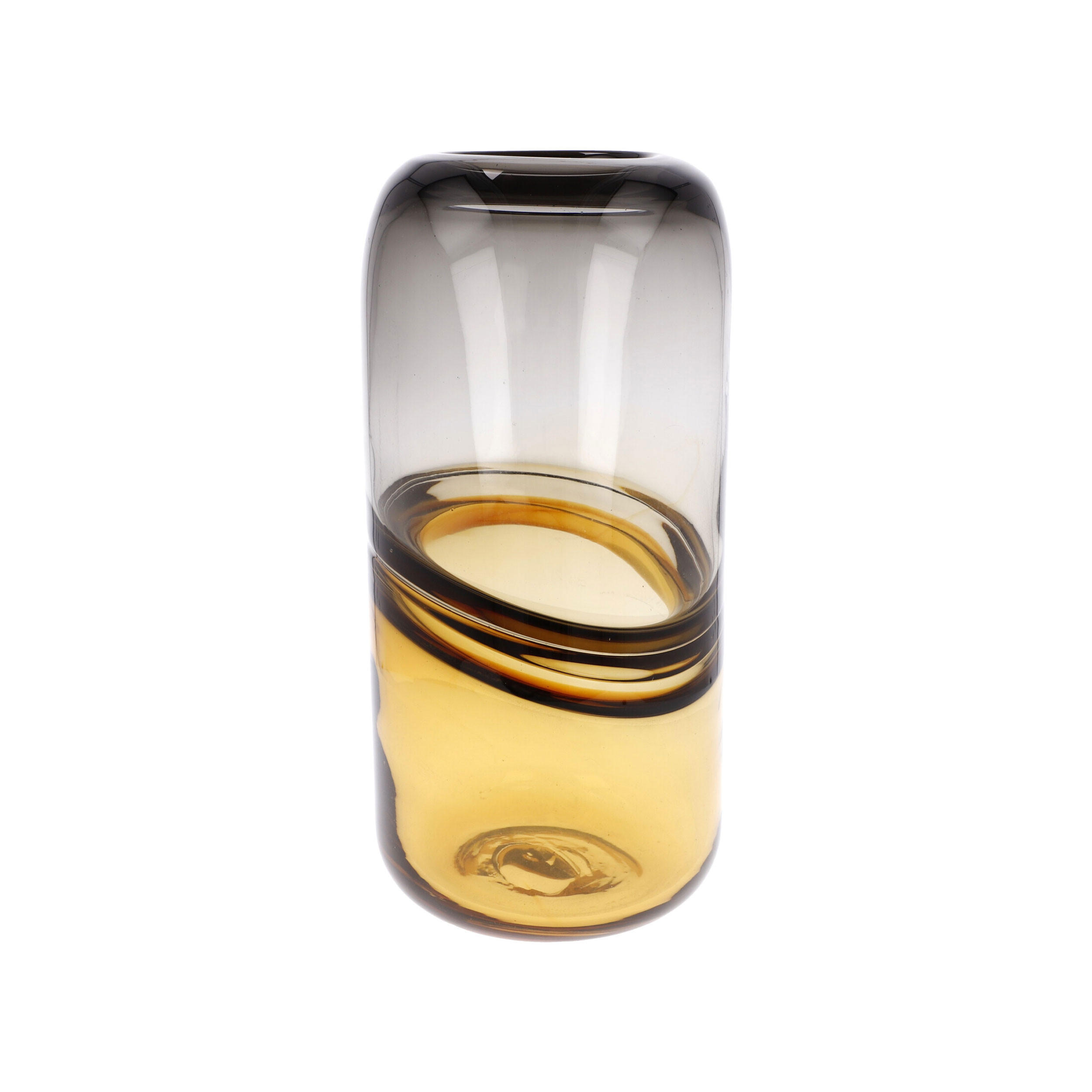 VASE Topaz Stone, Glas, Braun, 25 cm - Braun, Glas (25cm) - Goebel