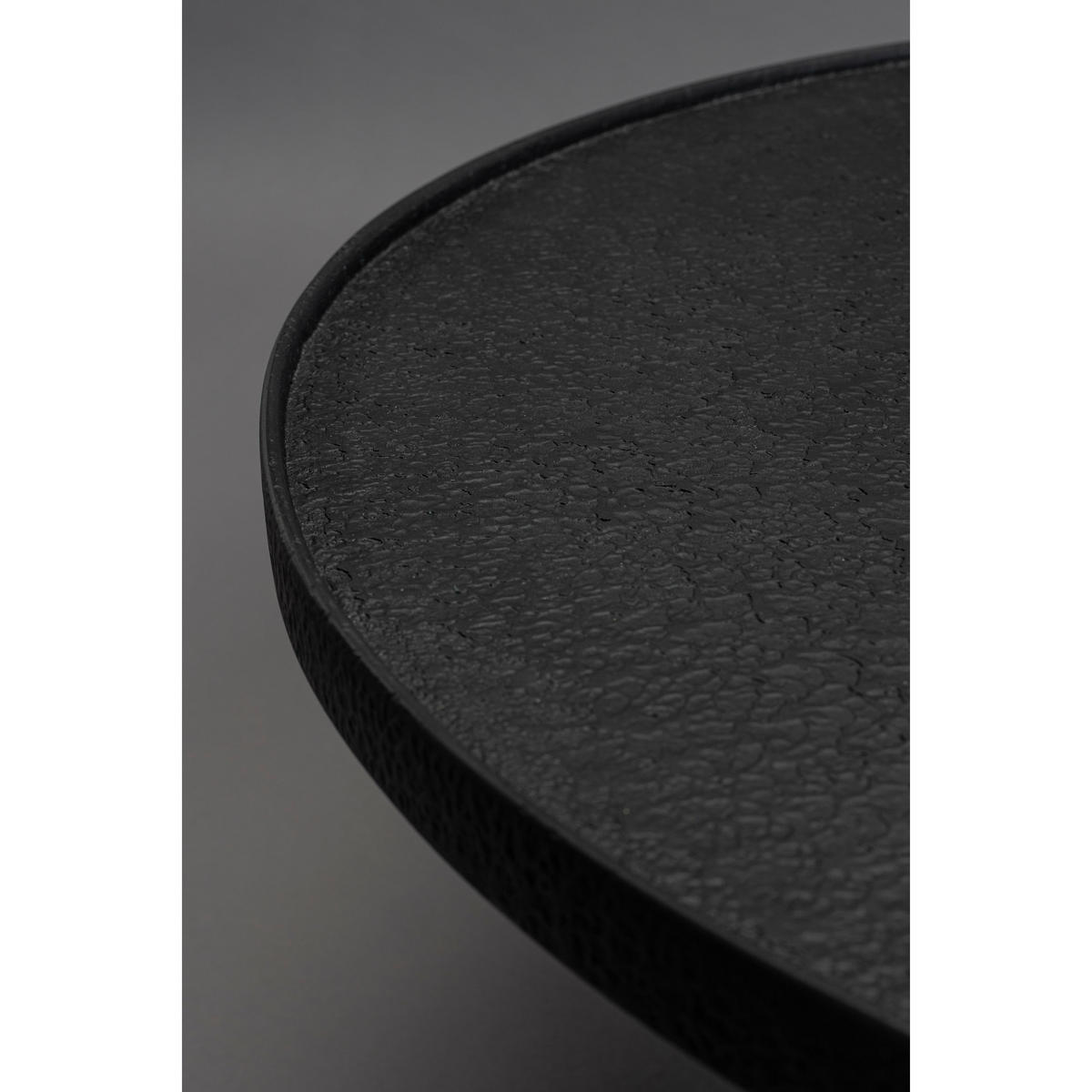 COUCHTISCH Winston Rund Schwarz - Schwarz, Holz (70/70/35.5cm) - Dutchbone