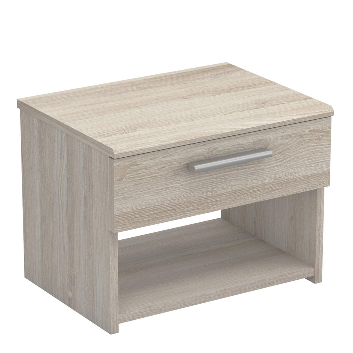 KOMPAKTE und funktionelle Nachttisch mit 1 Schublade L42,5 cm, Dekor Helles Holz - Pricy - Eiche Artisan, Holzwerkstoff (32.3/32.1/42.5cm) - Calicosy