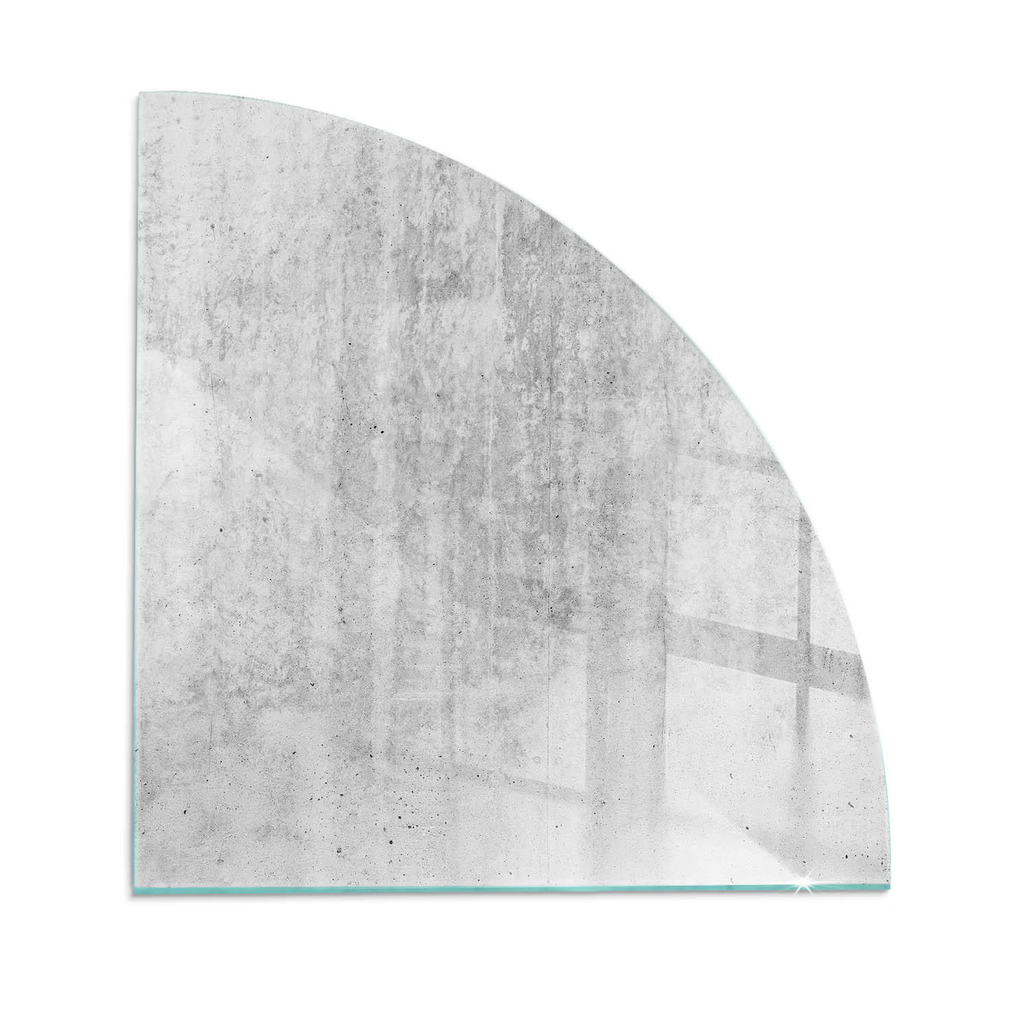 ArtPrintCave Glasplatte Grau 100x100x0.4 cm