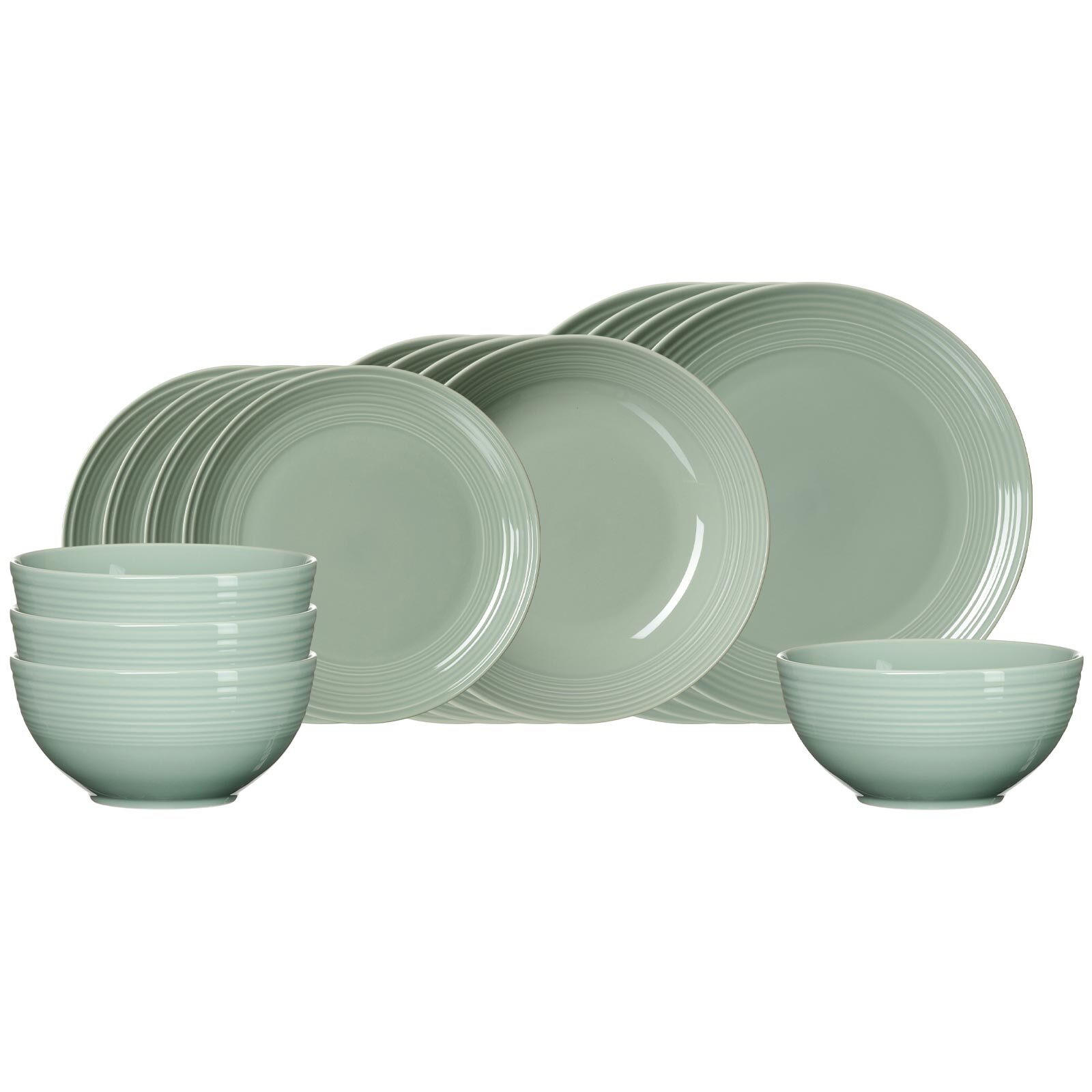 EINSTEIGER-SET Levi Grün 16er Set - Grün, Keramik (2/2/2cm) - Ritzenhoff Breker