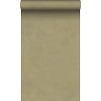 TAPETE Lehmputz 50 x 900 cm - Grün, Papier (50/900cm) - Origin Wallcoverings