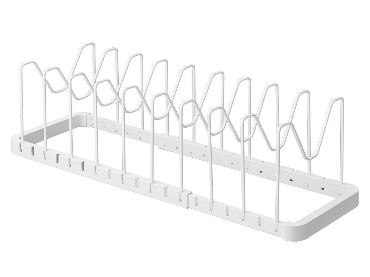 KOCHTOPF- UND DECKELORGANIZER Tower weiß 20/45/17 cm - Weiß, Metall (20/17/45cm) - Yamazaki