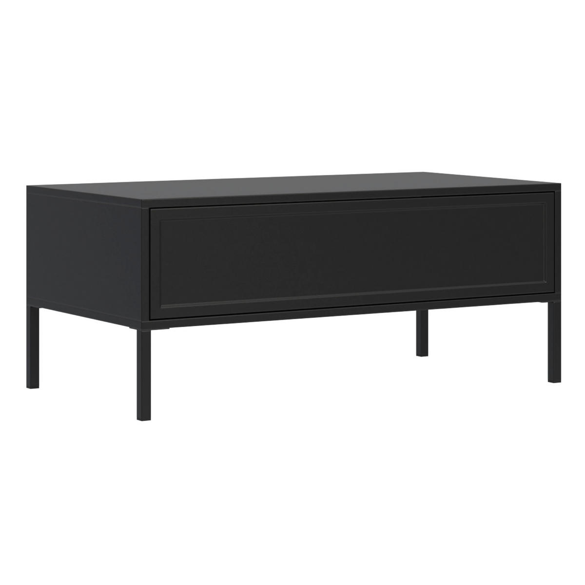 KONFERENČNÍ STOLEK Vilavio černý 100/50 cm - černá, kov/kompozitní dřevo (50/100/40cm) - Selsey