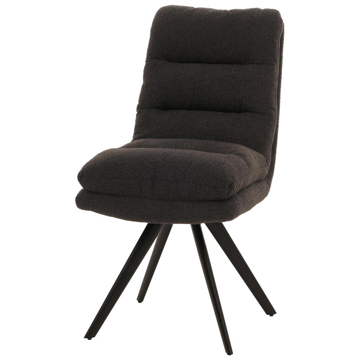 ESSZIMMERSTUHL Anthrazit - Dunkelgrau/Anthrazit, Textil (48/92/68cm) - Jamb