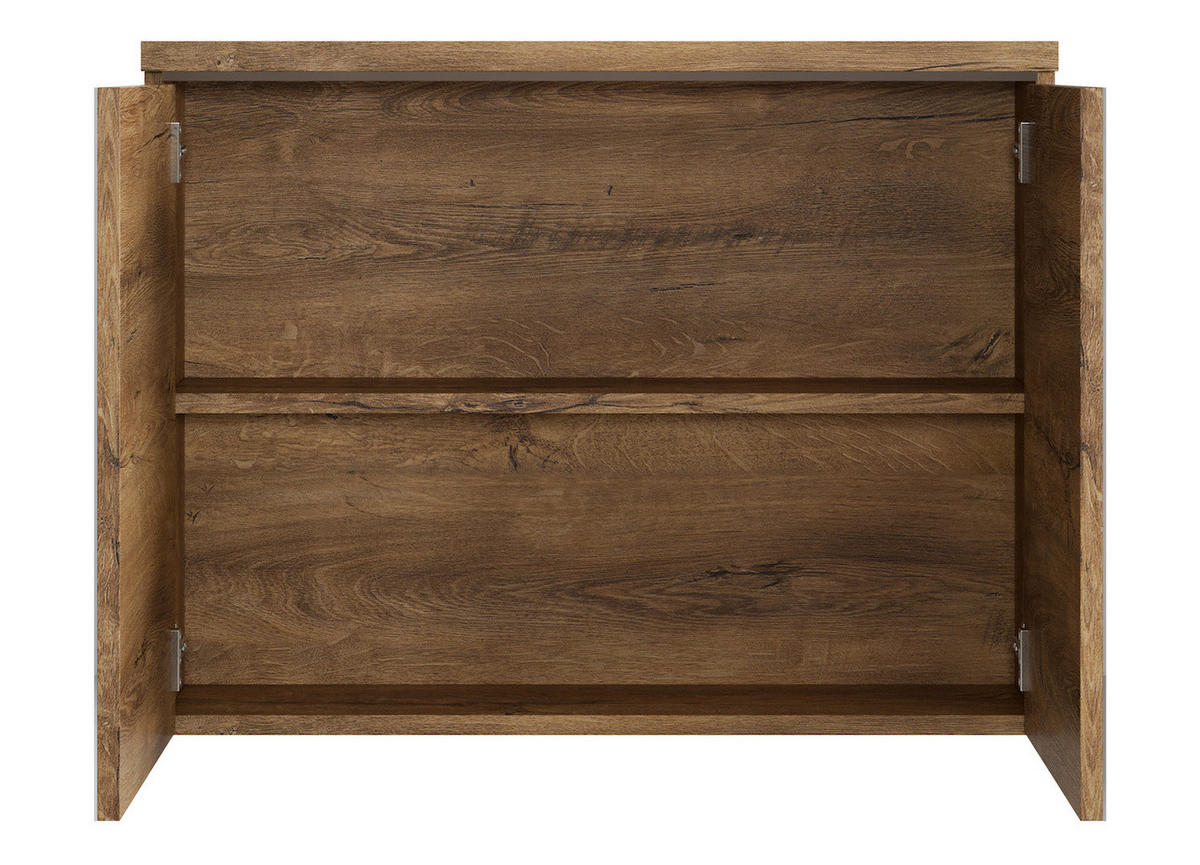SPIEGELSCHRANK Paso Braun Eiche - 80 x 20 x 60 cm - Eichefarben/Braun, Holz (80/60/20cm) - Badplaats