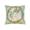KISSENHÜLLE Hase Josefine romantisches Landhaus Design Kaninchen Alloverdruck 30/50 cm - Blau/Multicolor, Textil (40/40cm) - beties Heimtextil