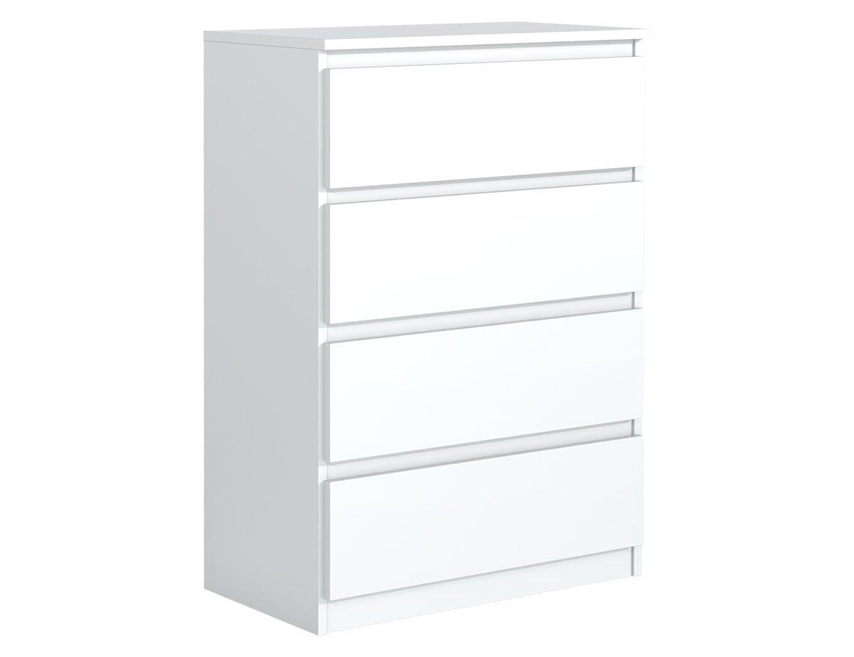 KOMMODE mit 4 Schubladen Weiß - Weiß, Holzwerkstoff (102/70/39cm) - MebLocker