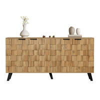 SIDEBOARD 160x35x78 cm 4 Türen - Naturfarben, Holzwerkstoff (160.5/78/35.5cm) - LEBENLANG