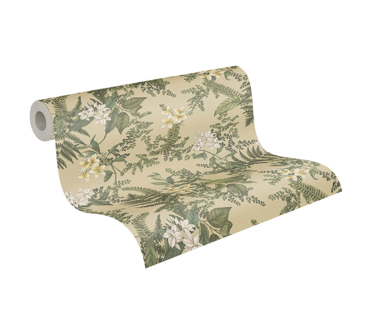 VLIESTAPETE Grün 53/1005 cm - Gelb, Textil (53/1cm) - KUNSTLOFT