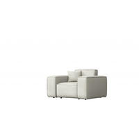 GARTENSESSEL Für Den Garten MALIBU Stoff Odyssey Creme - Creme, Holz (121/73/88cm) - Kaiser Möbel