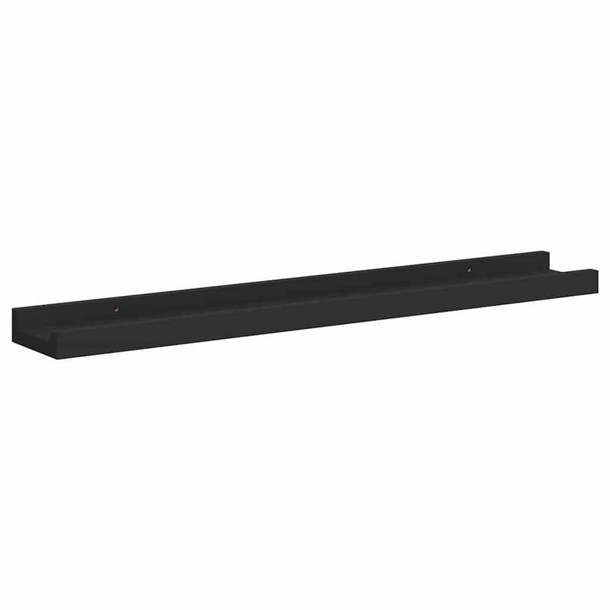 BILDERLEISTEN 2Er Set Schwarz 60/9/3 Cm Mdf - Schwarz, Holzwerkstoff (9/3/60cm) - vidaXL