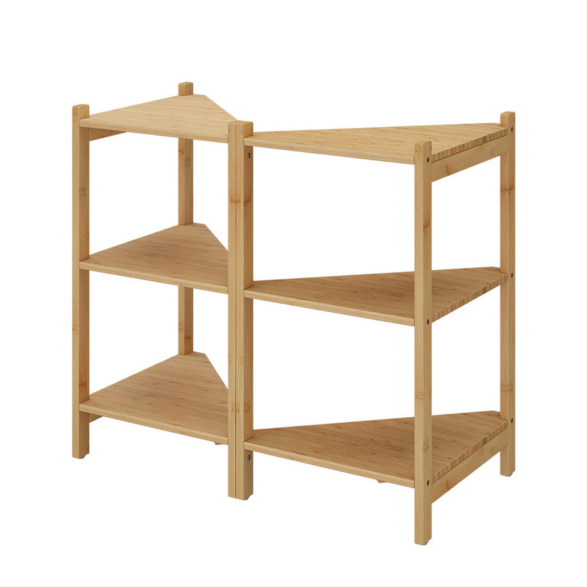 WASCHBECKENUNTERSCHRANK Zeno Bambus 68 x 60.5 cm 2er Set - Grün, Holzwerkstoff (68/60.5/33.5cm) - Vicco