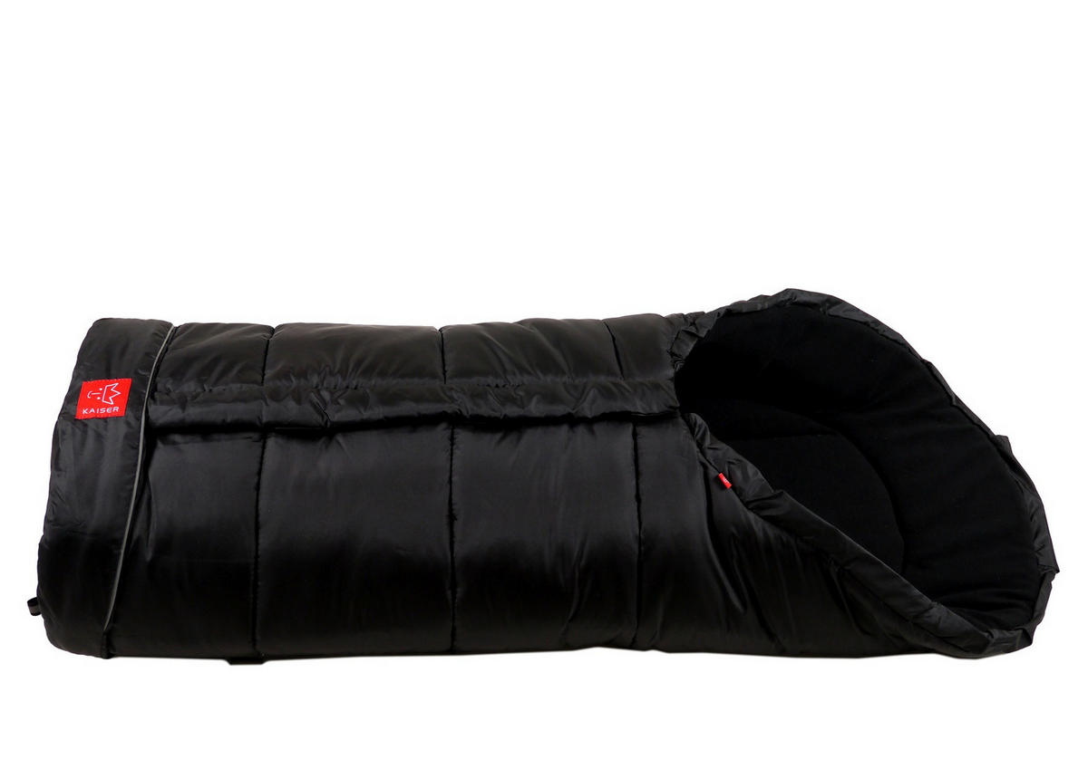 KINDERWAGEN-FUSSSACK Iglu Thermo Fleece, black - Schwarz, Textil (48/6/105cm) - Kaiserbaby