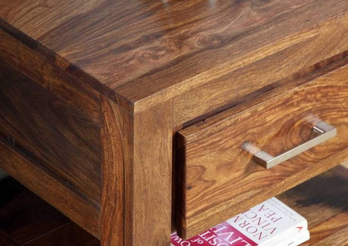 NACHTTISCH Sheesham 50x40x45 braun lackiert METRO LIFE #127 - Braun, Holz (50/45/40cm) - Massivmoebel24