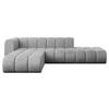 ECKSOFA modulares Sofa Zuvon-L1 - 296x177x70 cm Grau - Hellgrau, Holzwerkstoff/Textil (296/177cm) - ALTDECOR