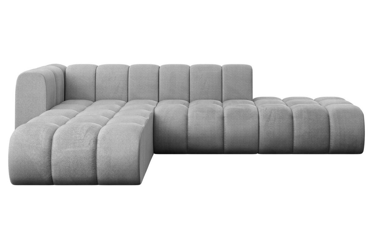 ECKSOFA modulares Sofa Zuvon-L1 - 296x177x70 cm Grau - Hellgrau, Holzwerkstoff/Textil (296/177cm) - ALTDECOR