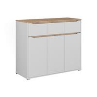 KOMMODE Ruben, Weiß/Artisan-Eiche, 119.8 x 101.9 cm - Weiß/Eiche Artisan, Holzwerkstoff (119.8/480/48cm) - Vicco